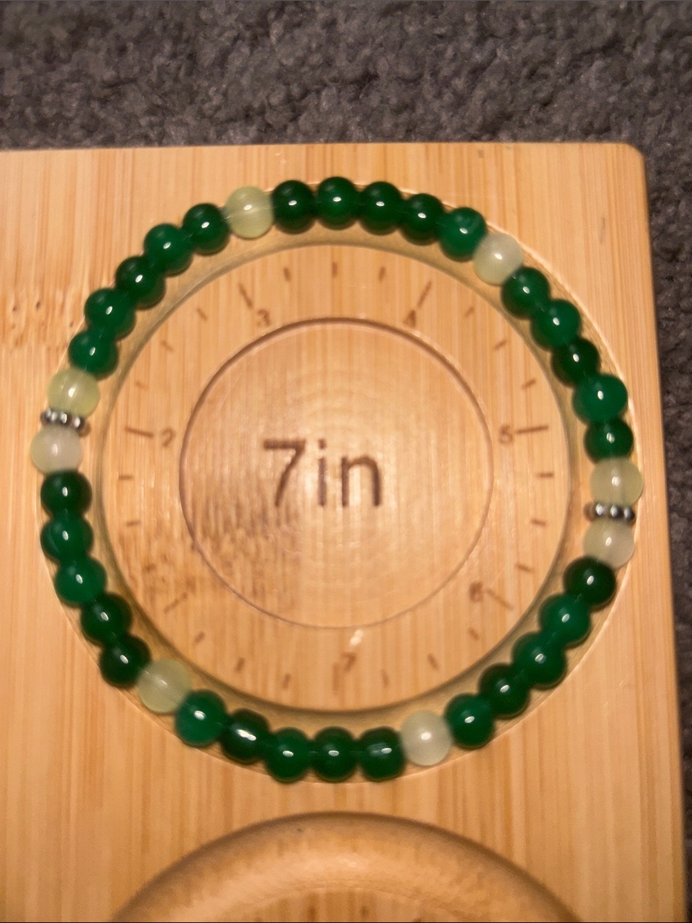 Green Beaded Bracelet